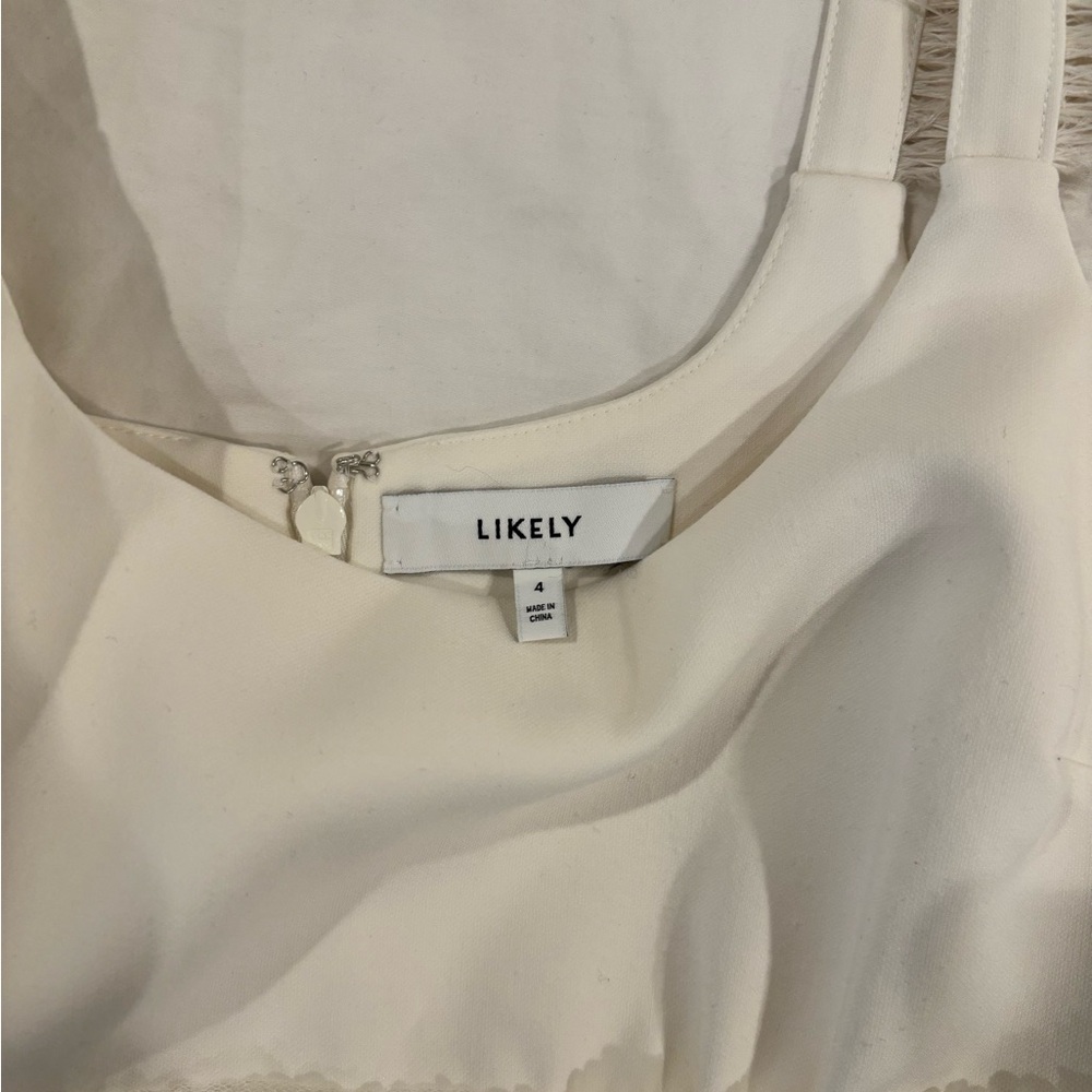 Likely Ivory Sleeveless Dress